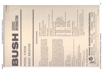 Bush-VTR330(BushManual-TP1854 1)-1973.Radio preview